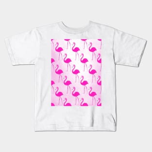 SEAMLESS FLAMINGOS Kids T-Shirt